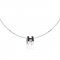 Hermes Cage d'H Necklace Black in Lacquer With Gold